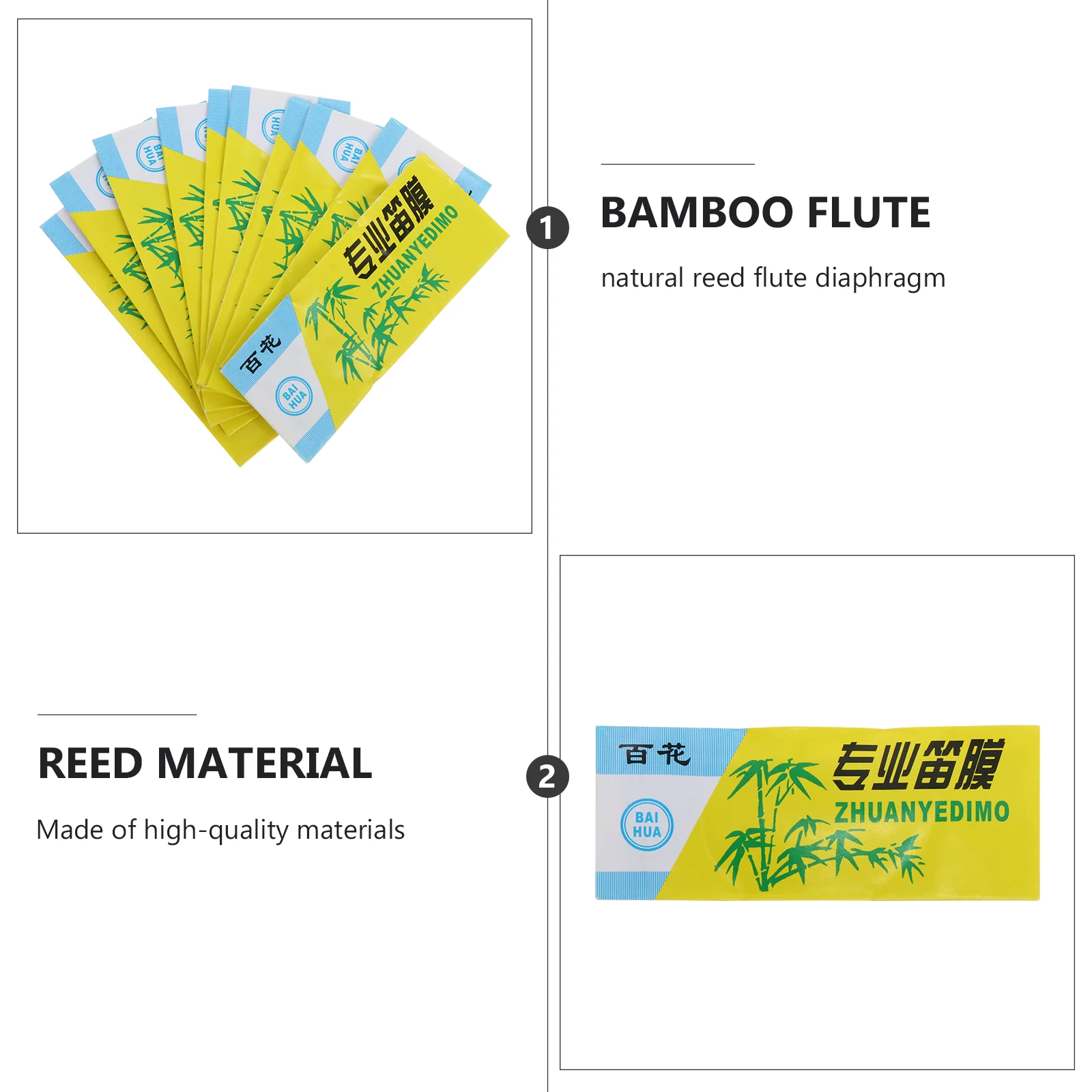 1 комплект 10 упаковок мембран для флейты китайские диафрагмы (прозрачный цвет)