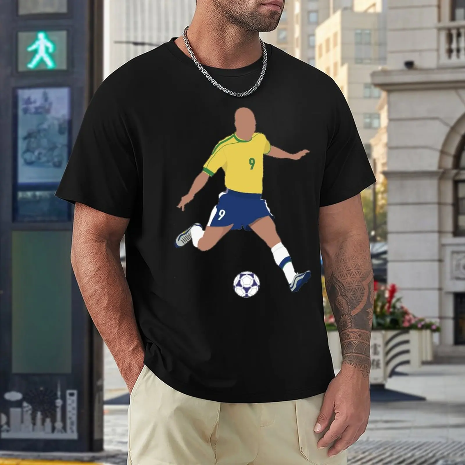 

Brazil Ronaldoss And Nazárioss And Nazarioss 11 Football Gift Sports Championship Novelty Vintage Leisure T-shirts USA Size