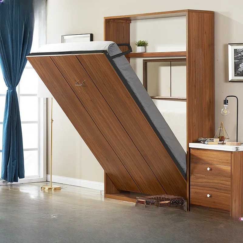 Прямая вращающаяся невидимая кровать скрытая многофункциональная складная с