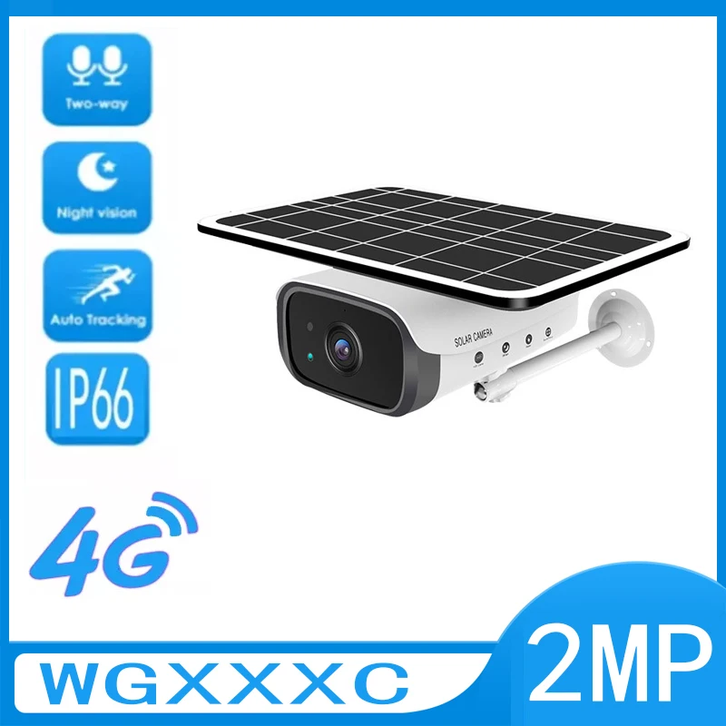 

2MP 4G WIFI Solar Wireless Monitoring Camera PTZ Night Vision PIR Human Detection Kamera Two-way Voice Remote Viewing ip cam
