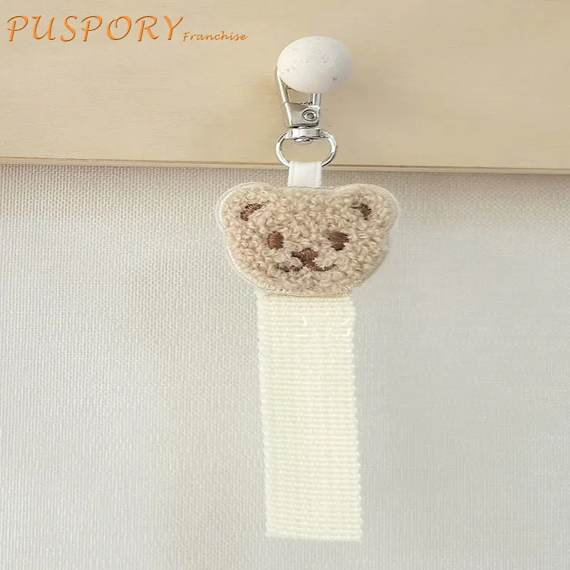 

Baby Custom Embroidery Name Tag Keychain Baby Cute Bear Kindergarten Bag Ornaments Suitcase Name Tag Give Gift Mommy Bag Pendant