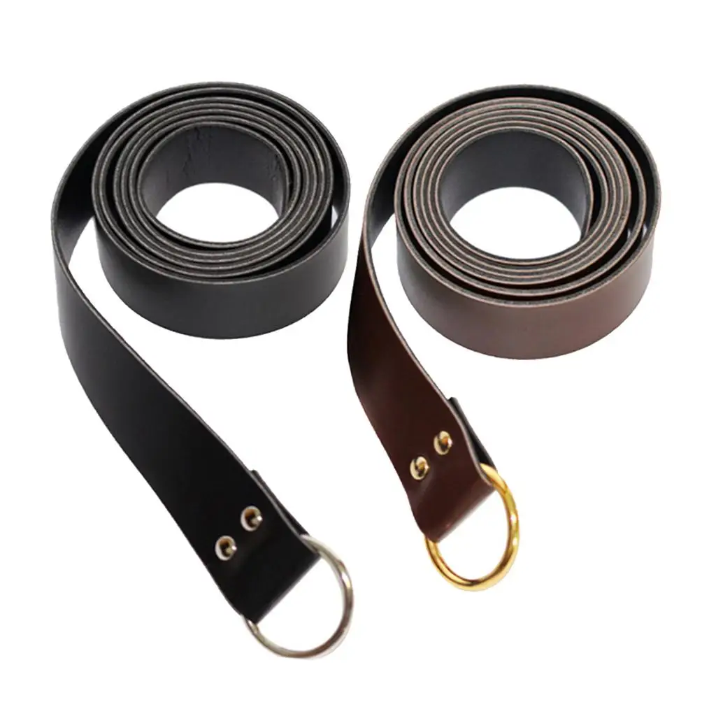 

Medieval Battle Knight Leather Waistband Belt for Mens Party Dress Up Props