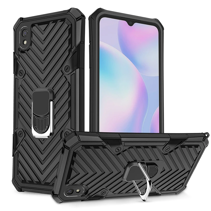 

Чехол с откидной ножкой для Redmi 6A 7A Note8 Note9s Note9 pro Poco M2 Pro 9A магнитное кольцо Противоударная защита для камеры Ультратонкий чехол