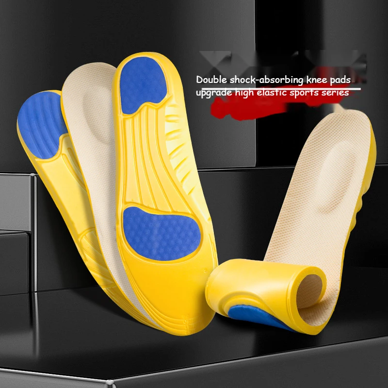  Insole Men's Women's Sports Shock Absorption Breathable Basketball Air Cushion Soft Sole Shock Absorption Soft Sole 