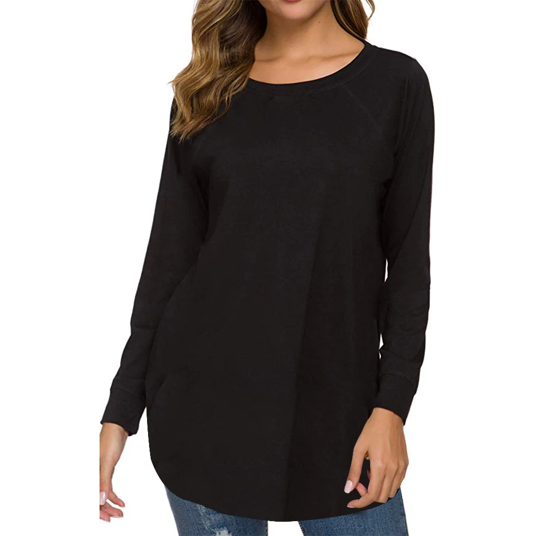 T-shirt Clearance Price Autumn Spring Women T Shirt Oversize O-neck Long Sleeve Loose Tshirts High Quality Tops |