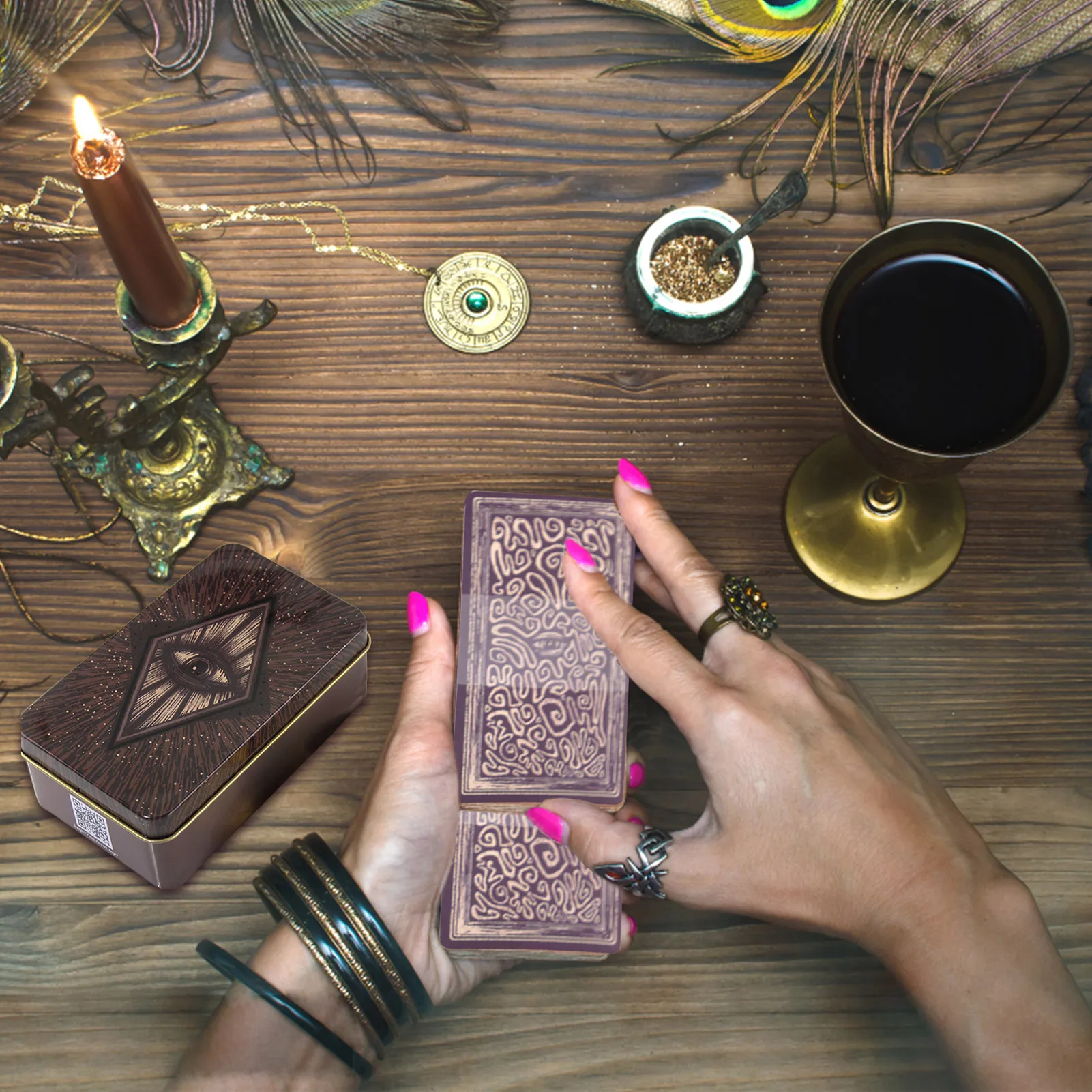 

Горячая Распродажа Tarot интерактивные настольные очаровательные гадания судьба Дека развлечения высокое качество 78 игровых карт интеракти...