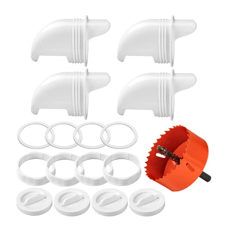 

Gravity Automatic Chicken Feeder No Waste, Chicken Feeder No Waste Rodent Proof, Fit For Buckets, Barrels, Bins, Troughs