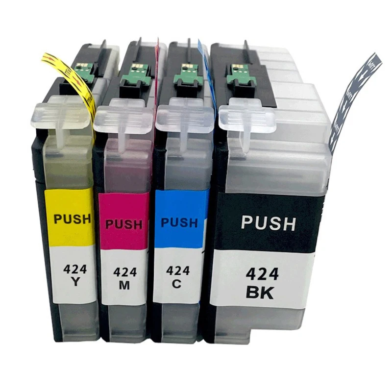 

New 1pc Ink Cartridge LC424 LC424XL BK For Brother DCP-J1200DW Printer Clear Printing With Clear Handwriting Easy to Use