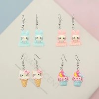 kawaii sanrio earrings hellokittys cartoon cute creative fun earrings anime sweet fashion jewelry girls birthday gifts