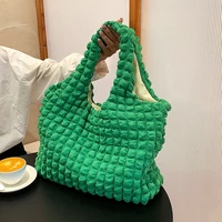 2022 fashion summer shoulder bags women casual large capacity handbags storage candy color beach shopper tote bag wallets green