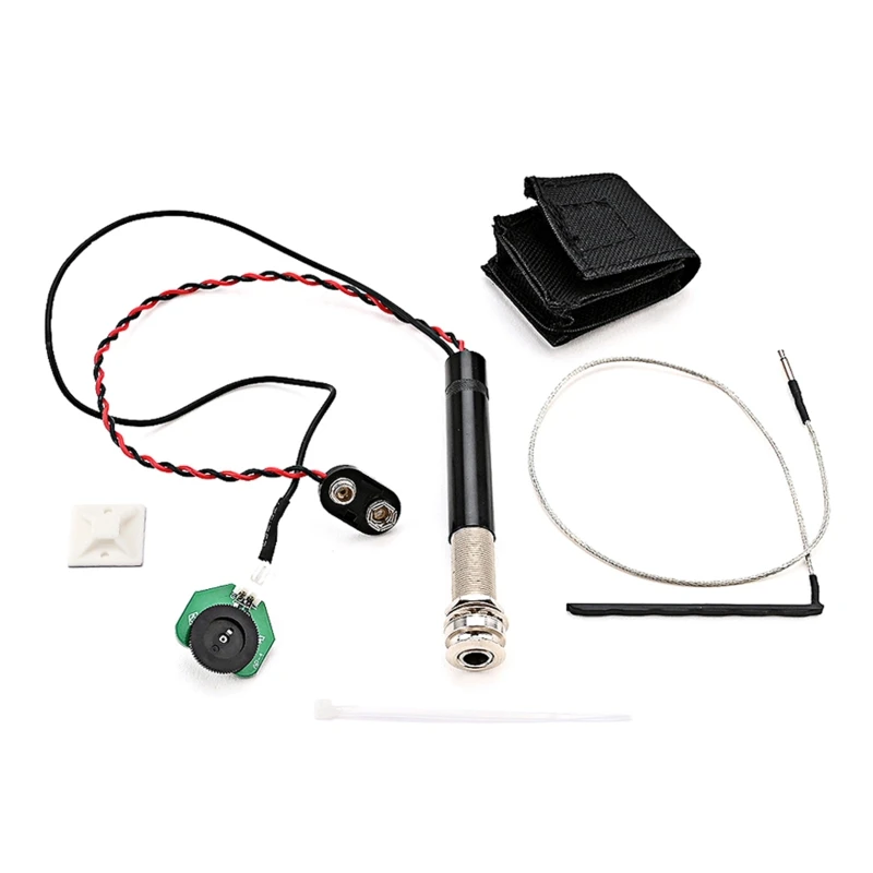

Durable Preamp Pickup Kit EQ Piezo Pickup with Ukulele Acoustic Pickup Piezo NEW