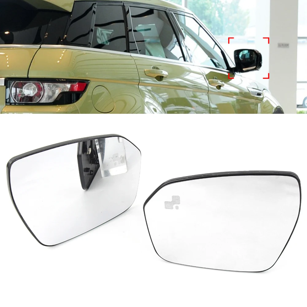 

1Pcs For Land Rover Range Rover Evoque L538 2011-2019 Auto Rear View Mirror Glass Replacement Parts With Bilnd Spot