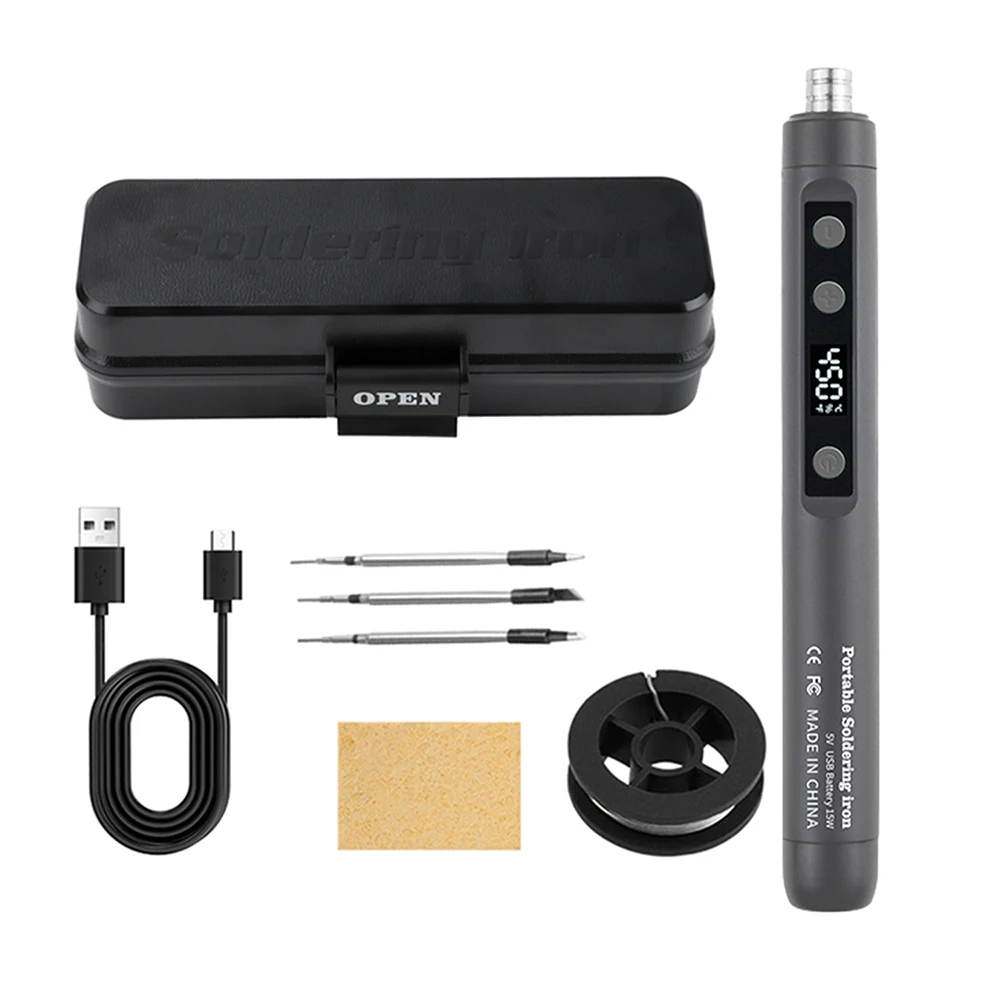 

Aideepen Портативный электрический паяльник 5В 15Вт