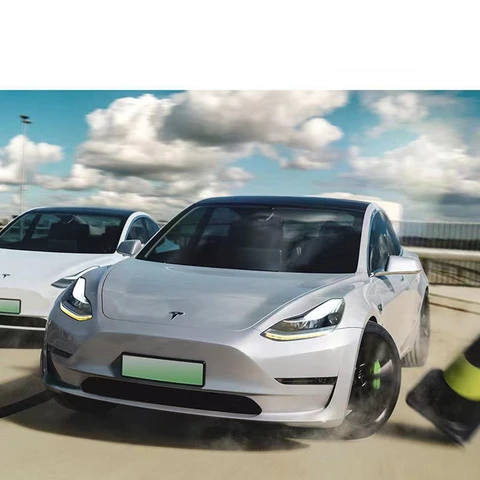Поп-автомобильная фара для Tesla Model 3 2017-2022, динамический указатель поворота, дневные ходовые огни, светодиодный передний фонарь в сборе