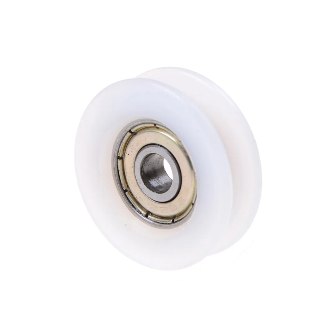 

1pcs 6*30*10mm U Groove Metal Shield Nylon Pulley Wheels Roller Ball Bearings
