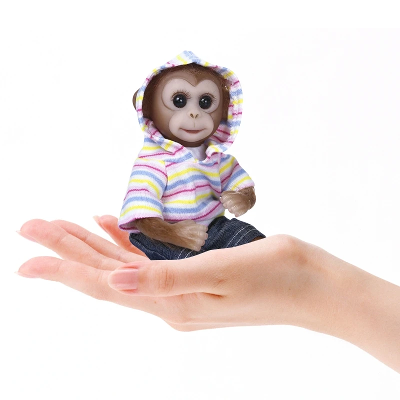 

2022 New Reborn Monkey Toy Xmas Gift Infant Doll Accessories Newborn Infant Sleeping Doll