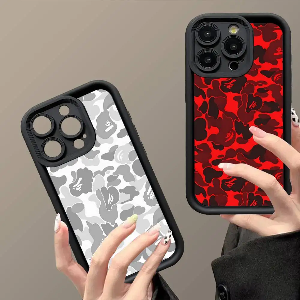 Фото Модный яркий чехол BAPE из ТПУ для iPhone 17, 16, 15, 14, 13, 12, 11 Pro Max Plus №1