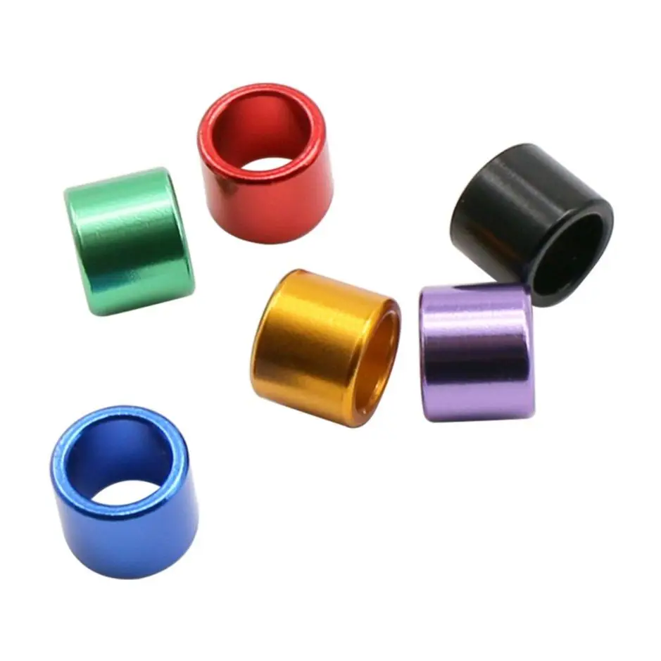 100 шт. ID 8 мм Высота 9 Прямое ненумерованное алюминиевое кольцо для ног голубя