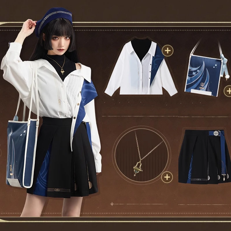 

Лидер продаж, официальная Толстовка MiHoYo с героями фильма «ударное путешествие», серия «скараухи», широкие штаны, шапка с котом, подарки на день рождения