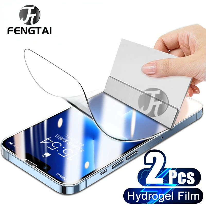 2p hydrogel silicone tpu screen protector full glue cover sticker film for iphone 12 xs max xr for iphone 13 x 7 8 6s 11 pro max free global shipping