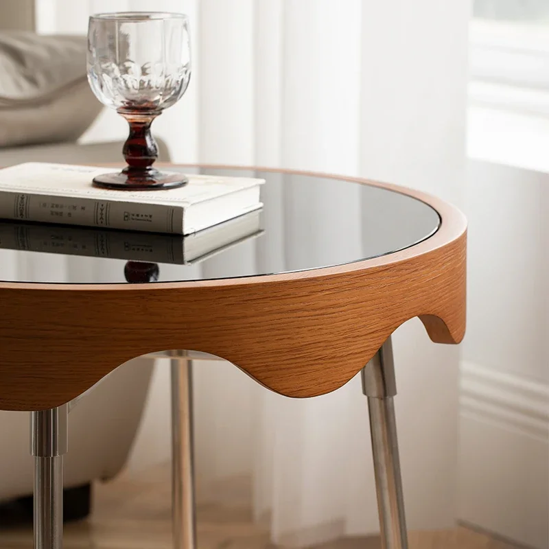 Ikuno Amuro простой диван с балконной стороны кофейный столик маленький стол круглый