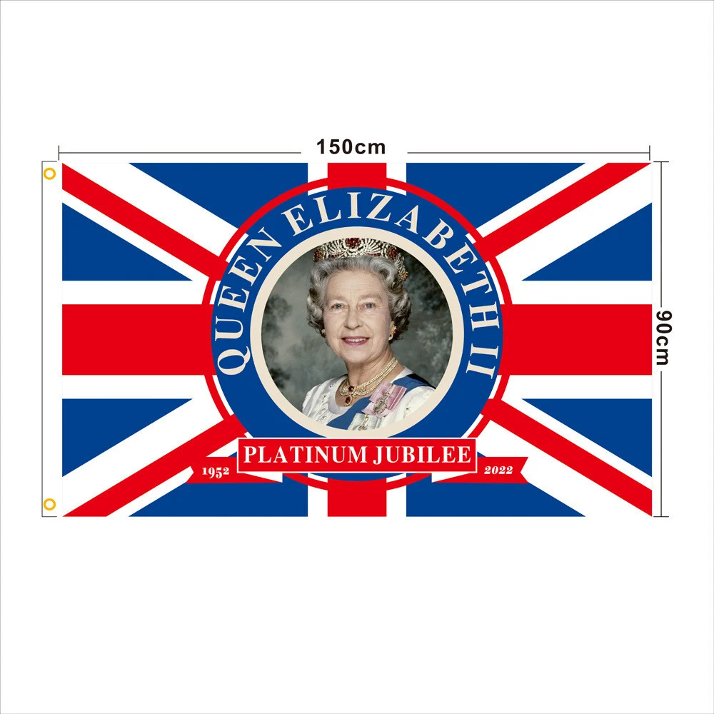 

Флаг королевы Елизаветы Ii с двусторонним принтом 8 сентября 2022 г., флаг гигантской английской королевы английских флагов из полиэстера
