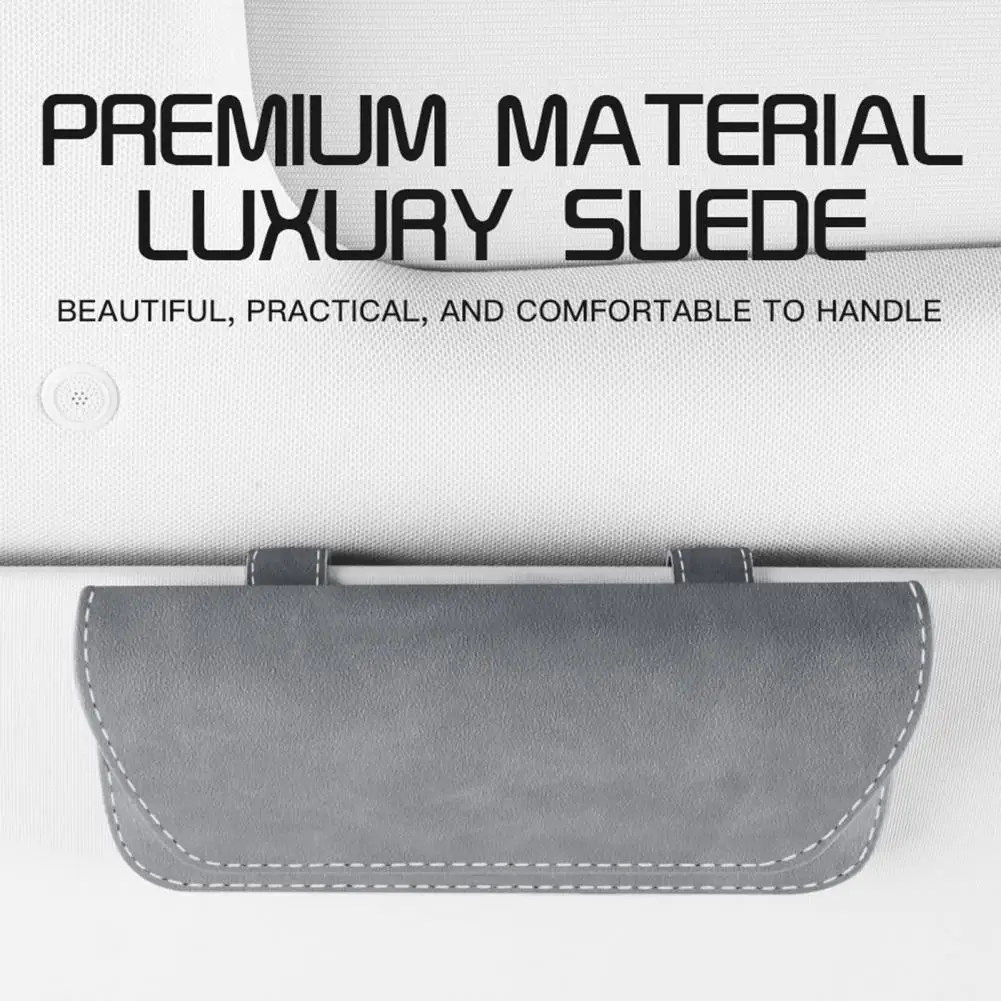 

Reliable Magnetic Closure Stable Auto Sun Visor Box Sunglasses Clip Card Ticket Holder Vehicle Accessories