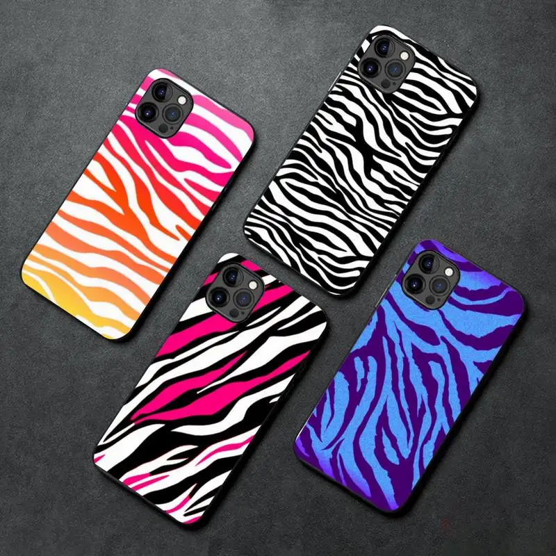 

Animal Pattern Zebra Print Phone Case For IPhone SE2 11 12 13 Pro XS MAX XS XR 8 7 6 Plus Case
