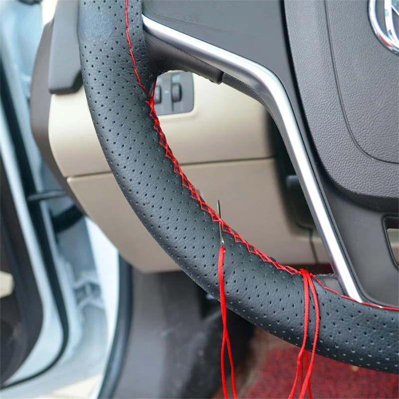 

Steering Wheel Braid Cover For Audi A4 B5 B6 B8 A6 C5 C6 A3 A5 Q3 Q5 Q7 BMW E46 E39 E90 E36 E60 E34 E30 Auto Accessories