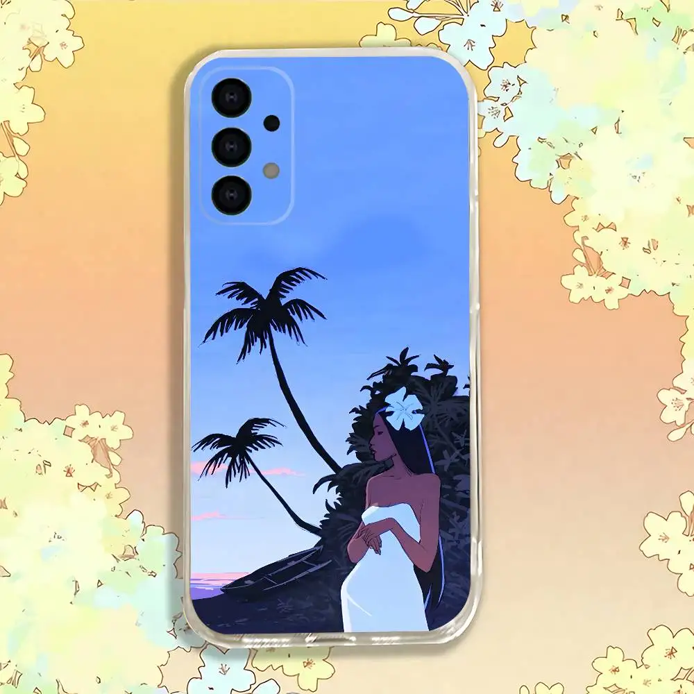 Фото Чехол для телефона Hinano Tahiti Girl Beach для Samsung S30, S25, S24, S23, S21, S22, S20, S10, 5G, FE, Lite, Plus, Ultra, прозрачный чехол №2