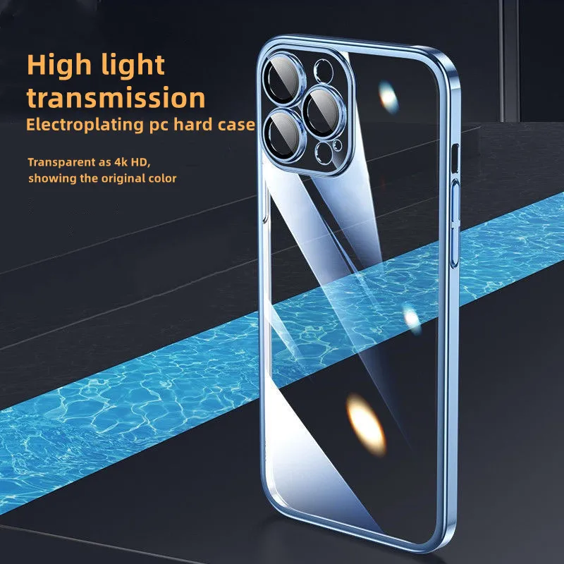 

Модный чехол с гальваническим покрытием для iPhone 13 12 Pro Max, чехол с полным покрытием объектива, противоударный мягкий чехол из ТПУ для iPhone 12 Pro ...