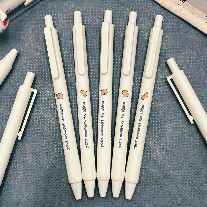 5 шт. 0 мм милая гелевая ручка с капибарой ручки черными чернилами для подписи