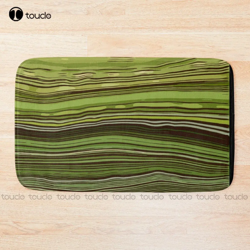 

Акварельные мраморные зеленые амемоны и маска для зелени коврик для ванной рождественский коврик для ванны