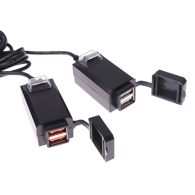 Универсальное зарядное устройство для мотоцикла с двумя USB-портами