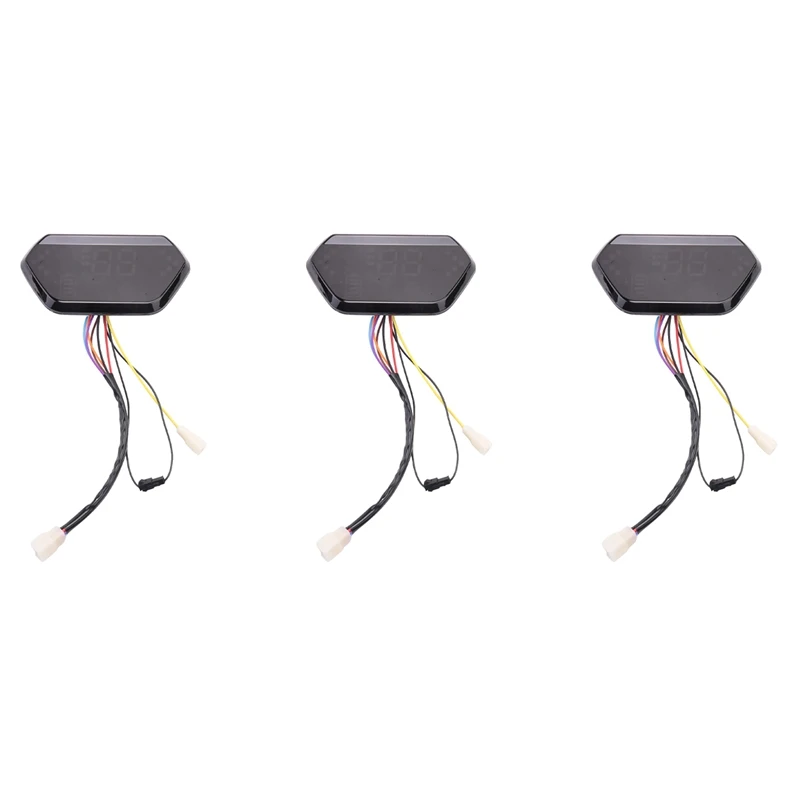 

3X 48V / 60V Motorcycle Odometer Digital LCD Display Tachometer LCD Speedometer For Electric Motorcycle