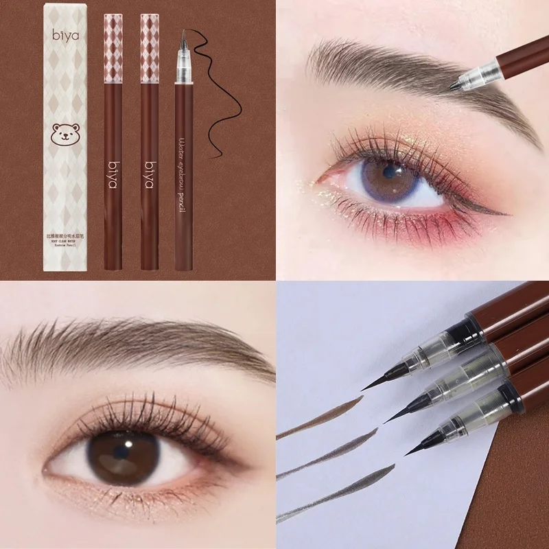 

Liquid Eyebrow Pencil Brown Natural Wild Eyebrow Pen Lying Silkworm Eyeliner Waterproof Lasting Non-fading Eye Makeup Cosmetics