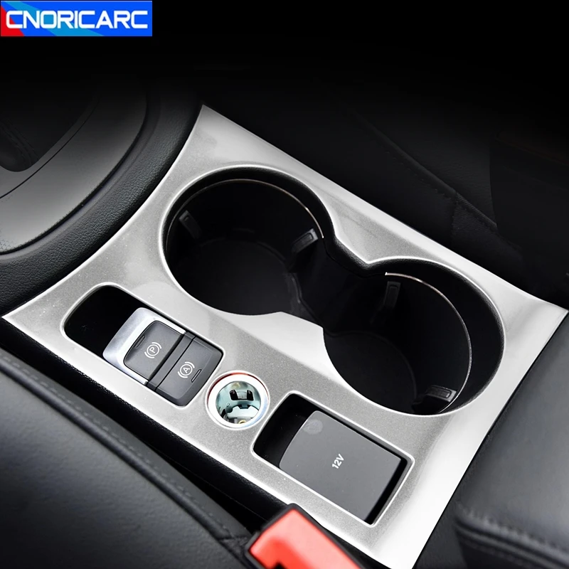 

Car Accessories Console Water Cup Holder Panel Frame Decoration Cover Trim For Audi Q3 2012-2016 LHD Interior Decals