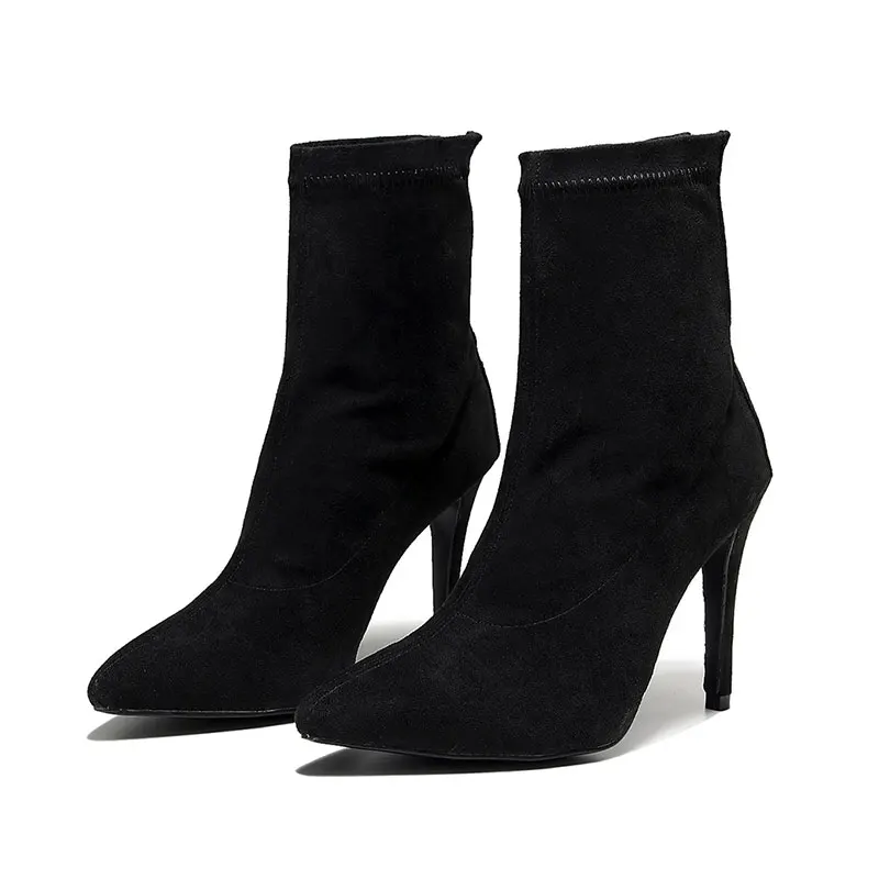 Women's Latin Dance Shoes High Heel Dancing Shoes For Ladies Soft Sole Black Party Ballroom Shoes Girl Tango Latin Dance Boots