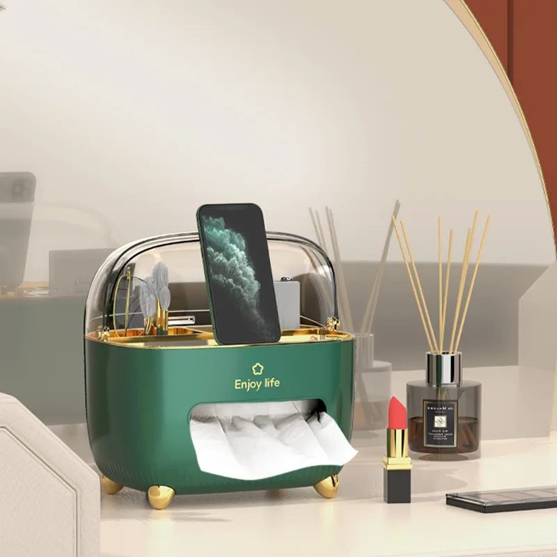 

Creative Tissue Box Coffee Table Decoration Decoration Living Room Drawing Paper Remote Control Storage Waterproof Dustproof Hot