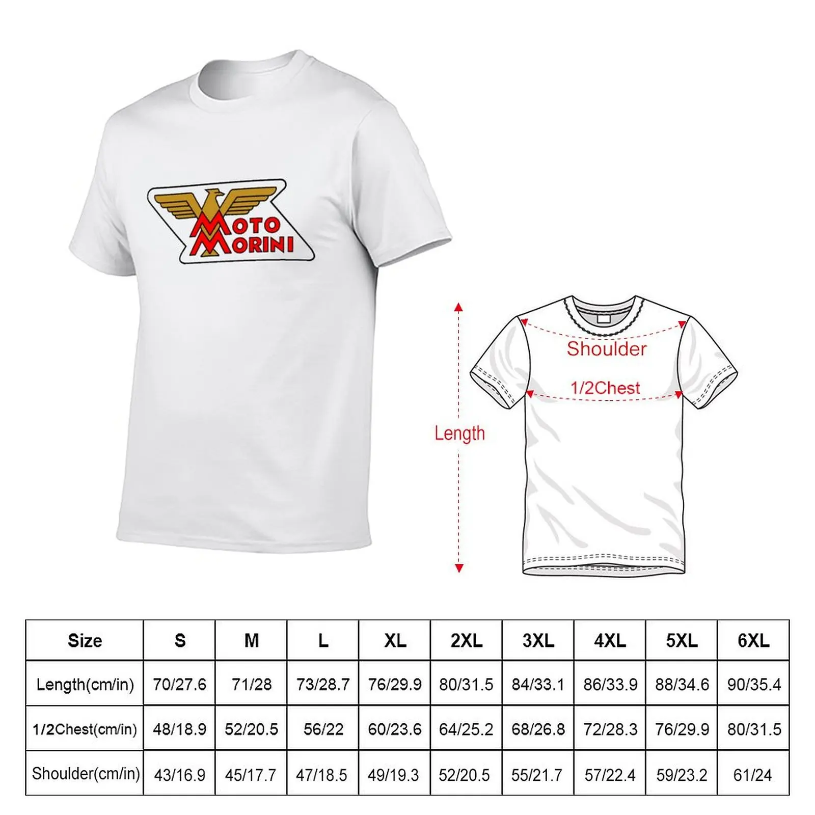 Фото Футболка MOTO MORINI ITLALIAN RACING SHIRT, повседневная футболка с графическим принтом №2