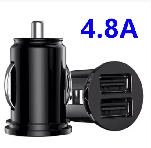 

5V Dual USB Car Charger Mini Charger Adapter for iPhone 7 Plus 6 5S 4s P10 Galaxy S8 S7 With 2 Port USB