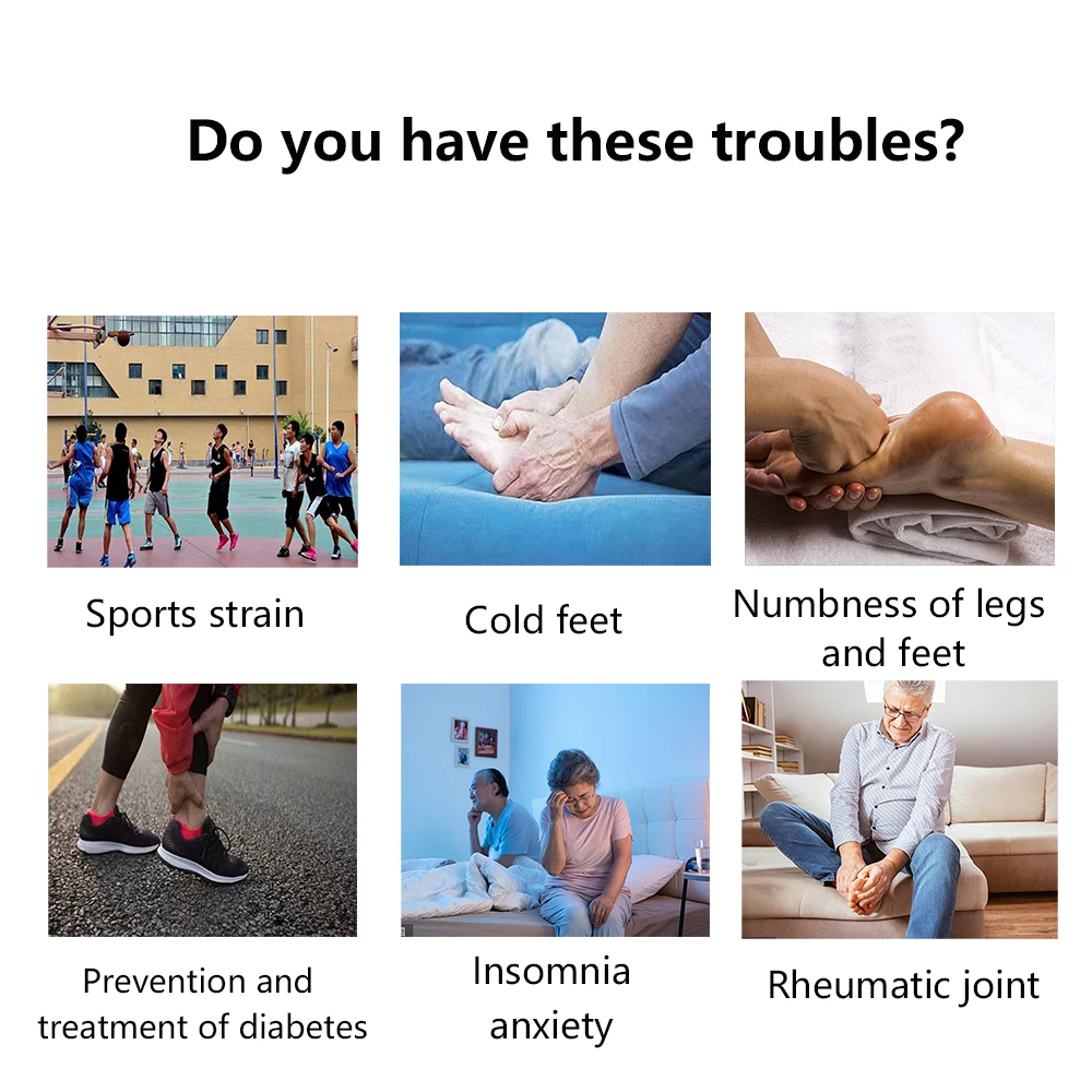 Светодиодный массажер для лодыжки с красным светом 850NM 660NM Терапия ног Устройство