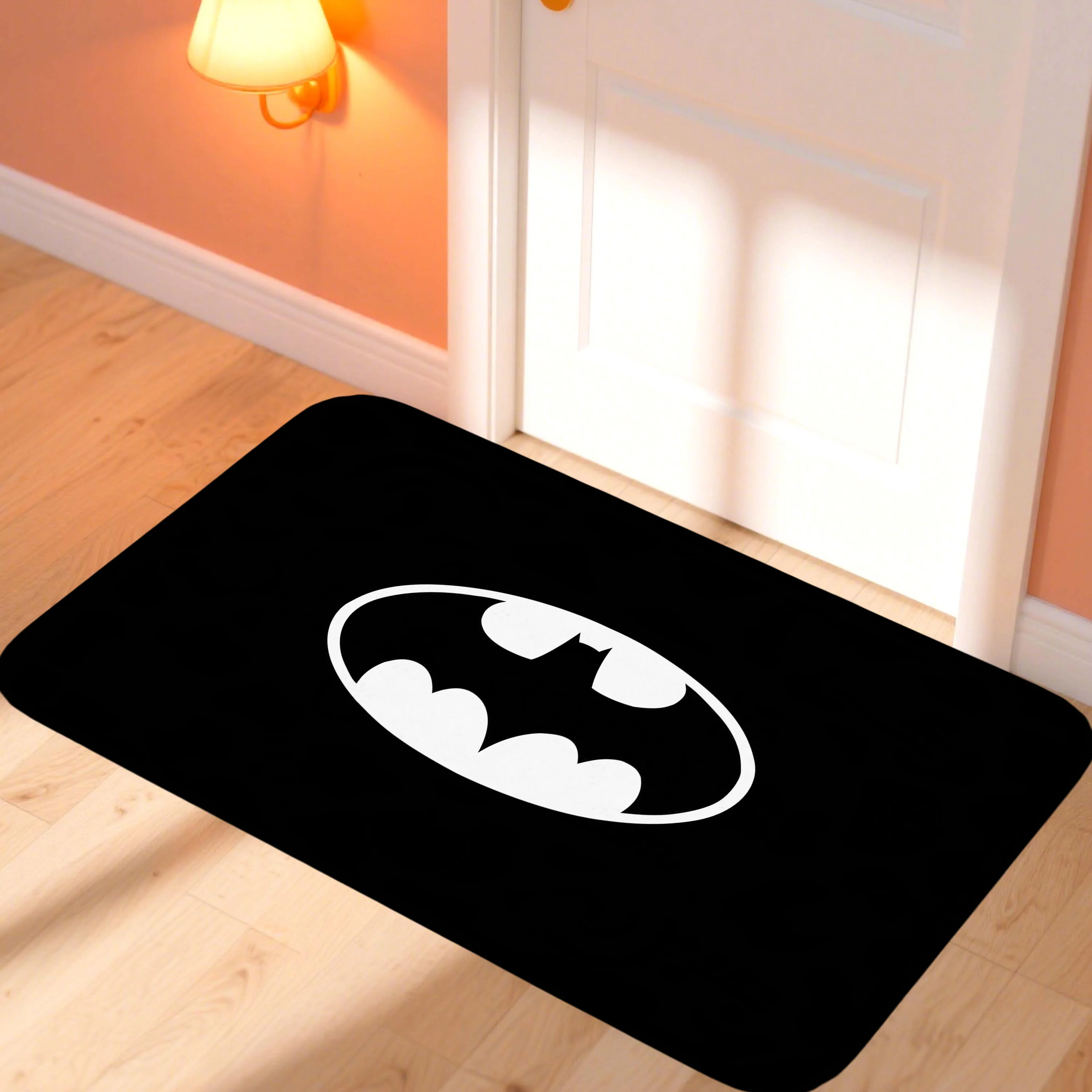 

Коврик с изображением Бэтмена в стиле аниме, мотоциклетный ковер для кухни, ванной комнаты, коврик для входа в дом, нескользящий коврик, напольные коврики, домашняя ванна для ног