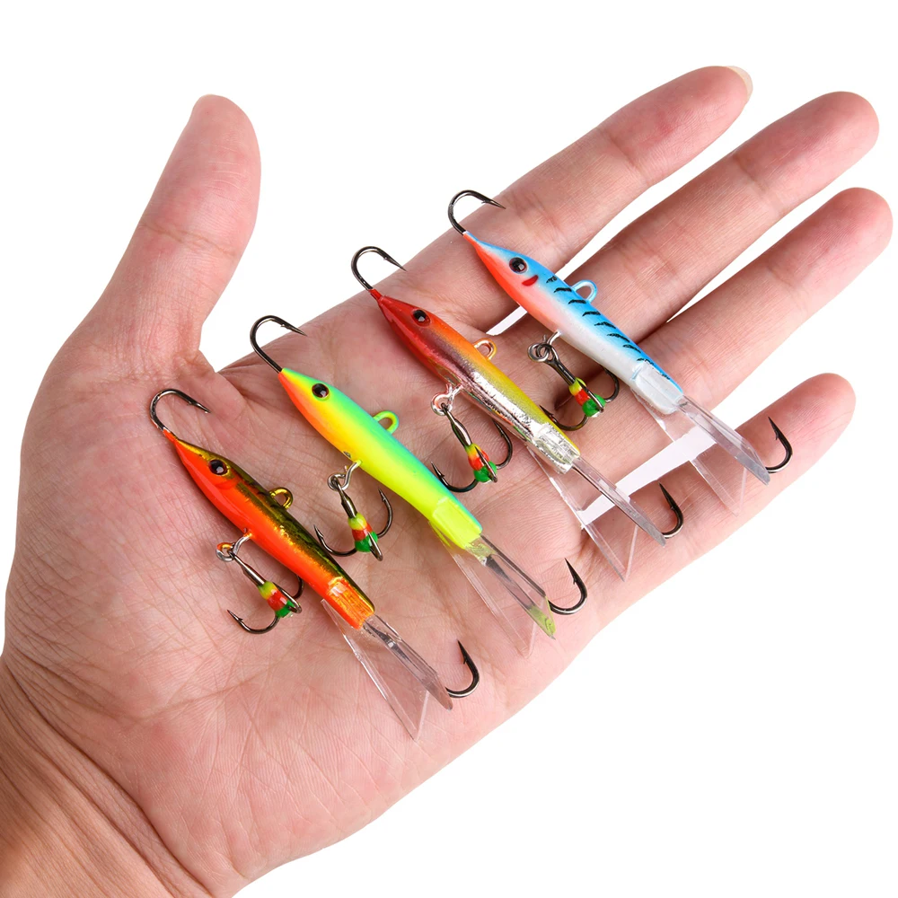 

Goture 1pc Ice Fishing Lure Balancers Jig Vertical Winter Jig Wobblers Bait for Trout Bass Pike Carp for Fishing Tackle Pesca