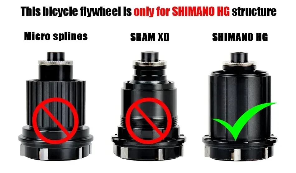 Велосипедная кассета Прочная свободного хода Сверхлегкая 10/11/12 скоростей для