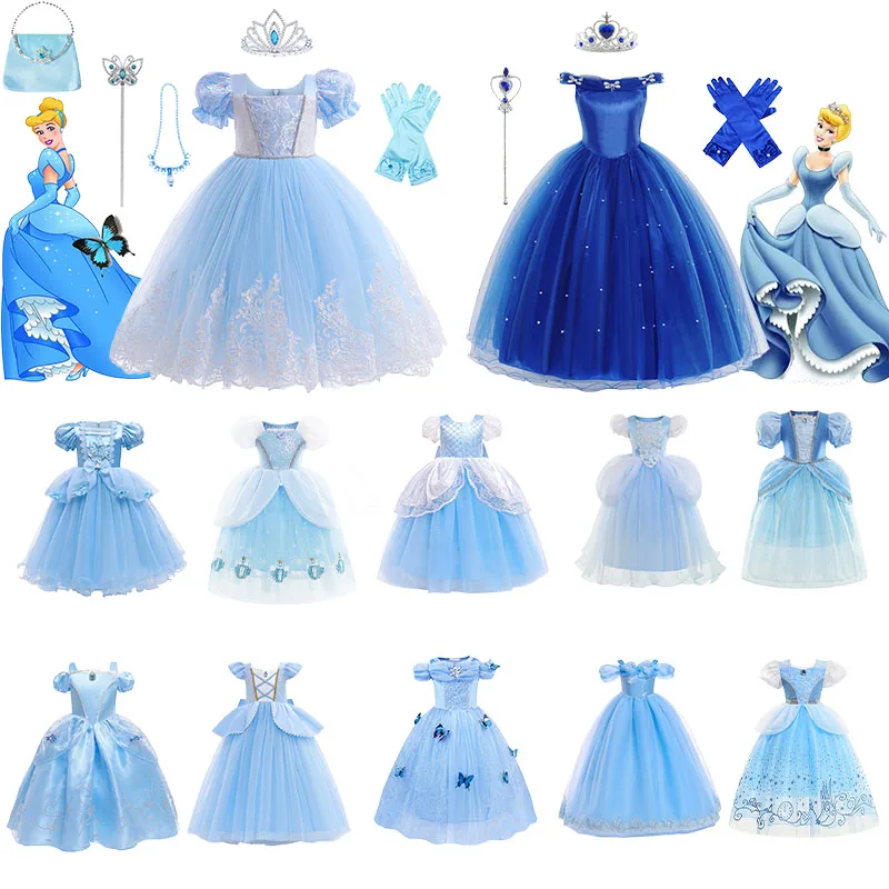 

Fairy Princess Dress Cinderella Cosplay Disguise Birthday Costume Vestidios Baby Girls Dress Charm Suit Fancy Dress Carnival