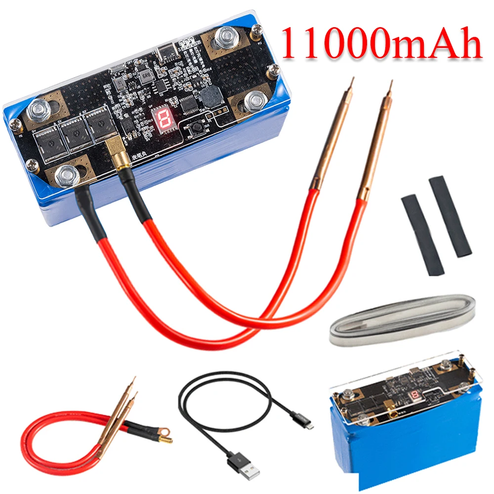 

11000mAh DIY Handheld 30 Gears Spot Welding Portable Adjustable Mini 0.1-0.3mm For 18650 Battery Spot Welder Machine Tool Kit