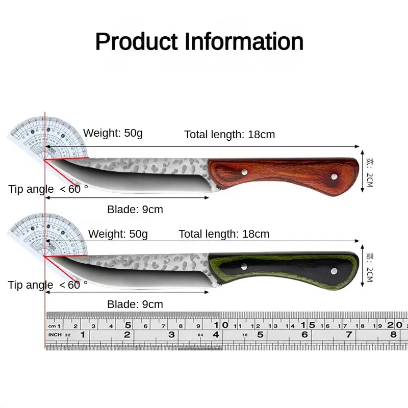 Новый кованый вручную искусственный маленький нож острый прямой высокой