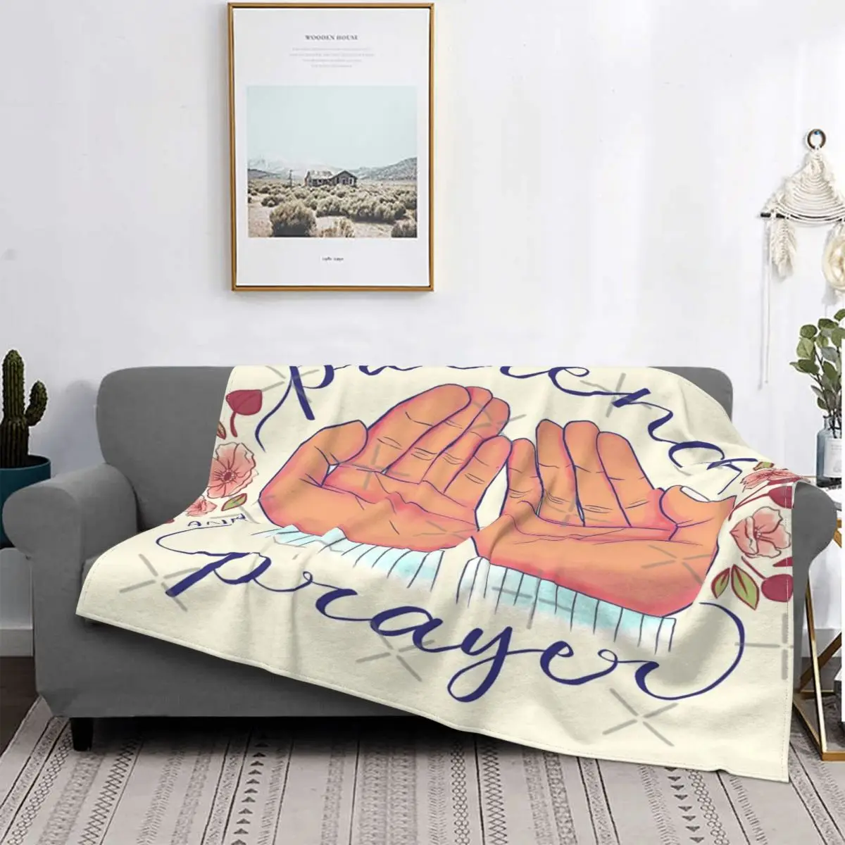 

Manta a cuadros para la cama, toalla de muselina de playa, colcha para la oración y la tenue