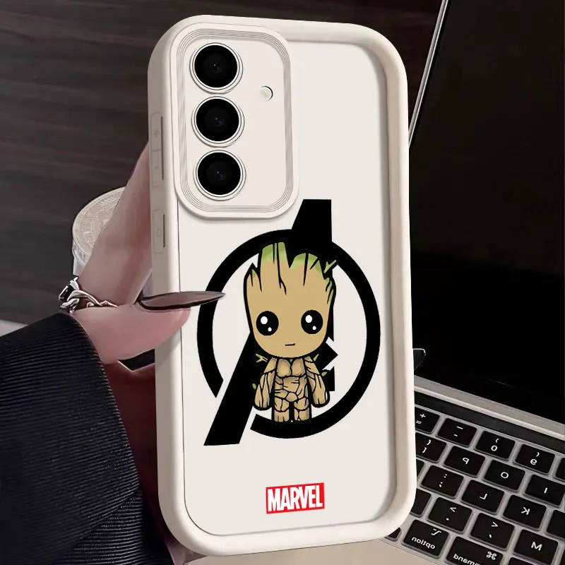 Чехол Avengers Marvel для Samsung Galaxy S26 S25 S24 S23 S22 Plus S21 Ultra S20 FE, чехол S26Ultra, задняя крышка, милый дизайн с Грут и Дэдпулом (art.: 3920d96cfc8d0) - 3920d96cfc8d0